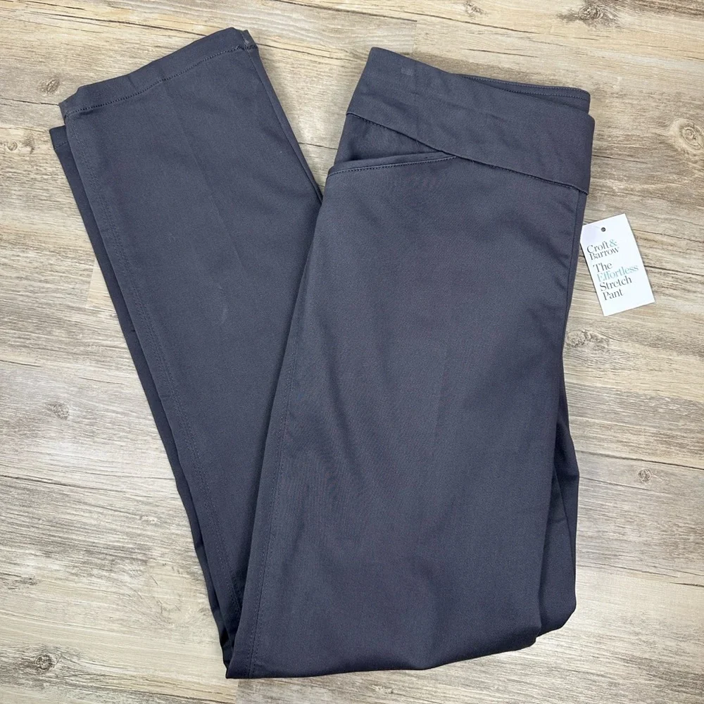 Croft & Barrow NWT Straight Leg The Effortless Stretch Pull On Pant Size 8 NEW